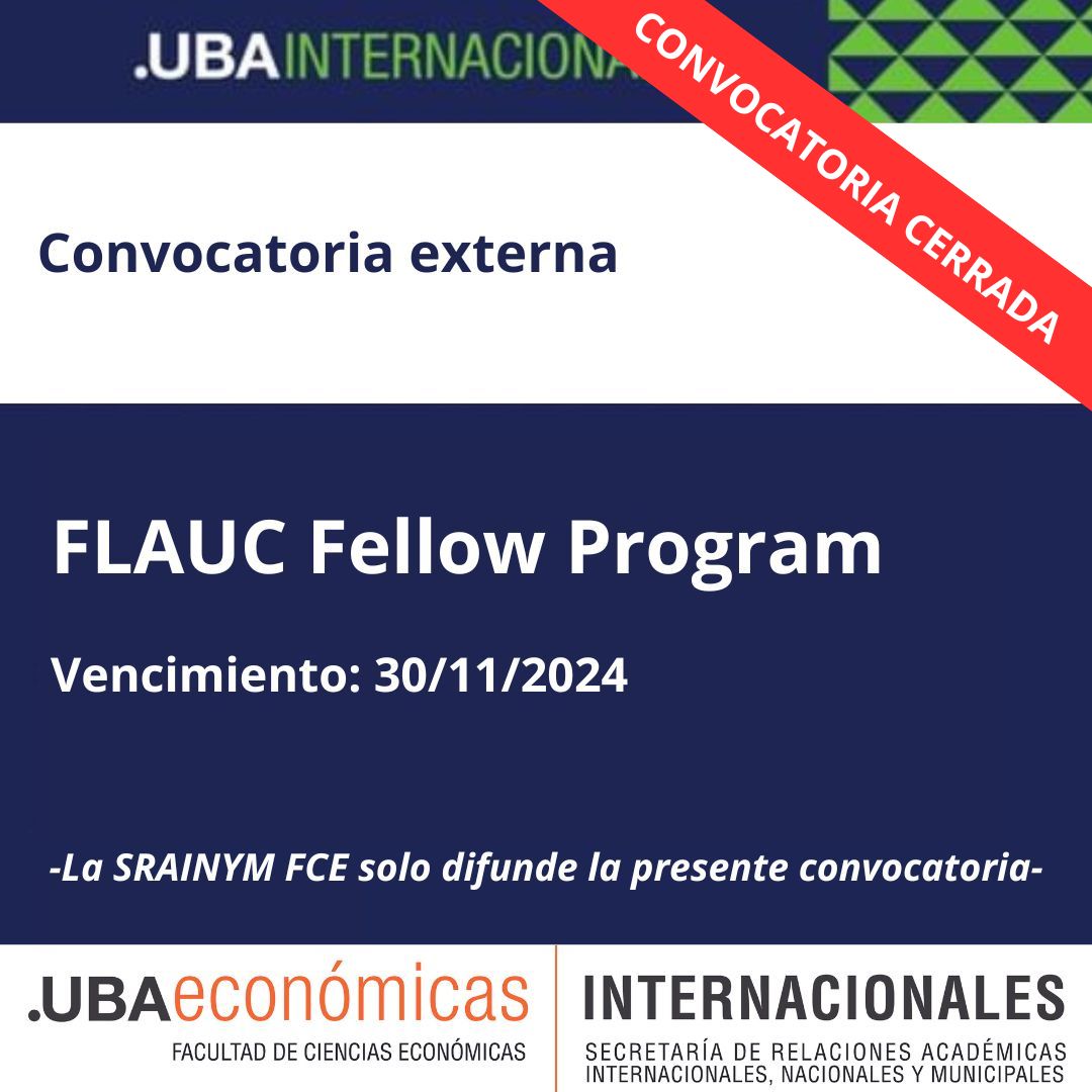 -CONVOCATORIA CERRADA- FLAUC Fellow Program