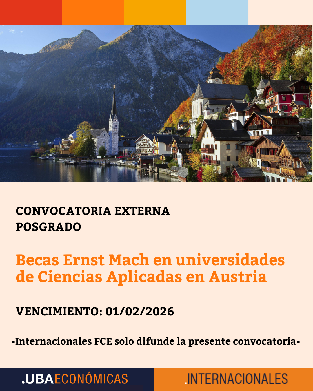 -CONVOCATORIA CERRADA- Becas Ernst Mach en Universidades de Ciencias Aplicadas en Austria