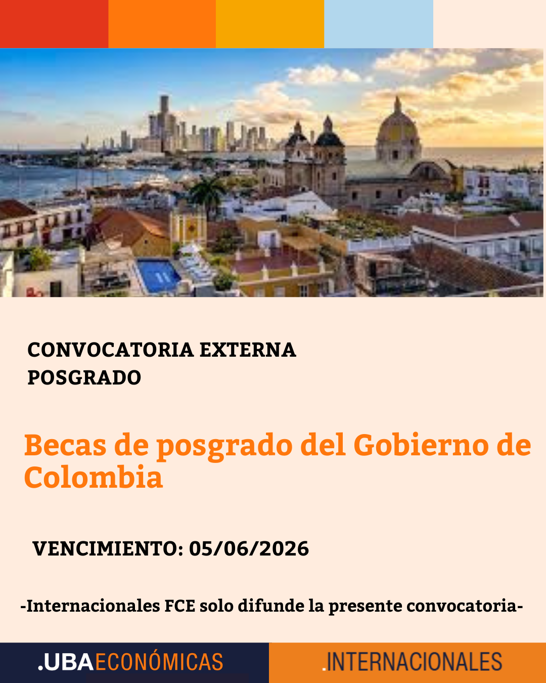 -CONVOCATORIA CERRADA- Becas de posgrado del Gobierno de Colombia