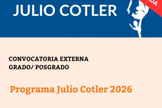 -CONVOCATORIA CERRADA- Programa Julio Cotler 2026