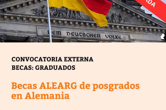 -CONVOCATORIA CERRADA- Becas ALEARG de posgrados en Alemania