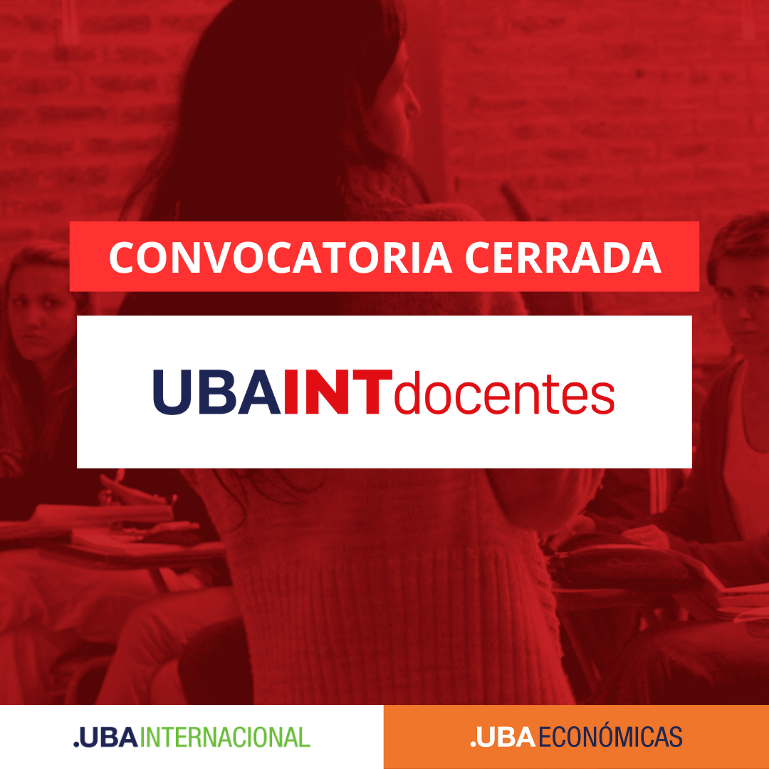 -CONVOCATORIA CERRADA- PROGRAMA UBAINT DOCENTES – 2DO SEMESTRE 2025
