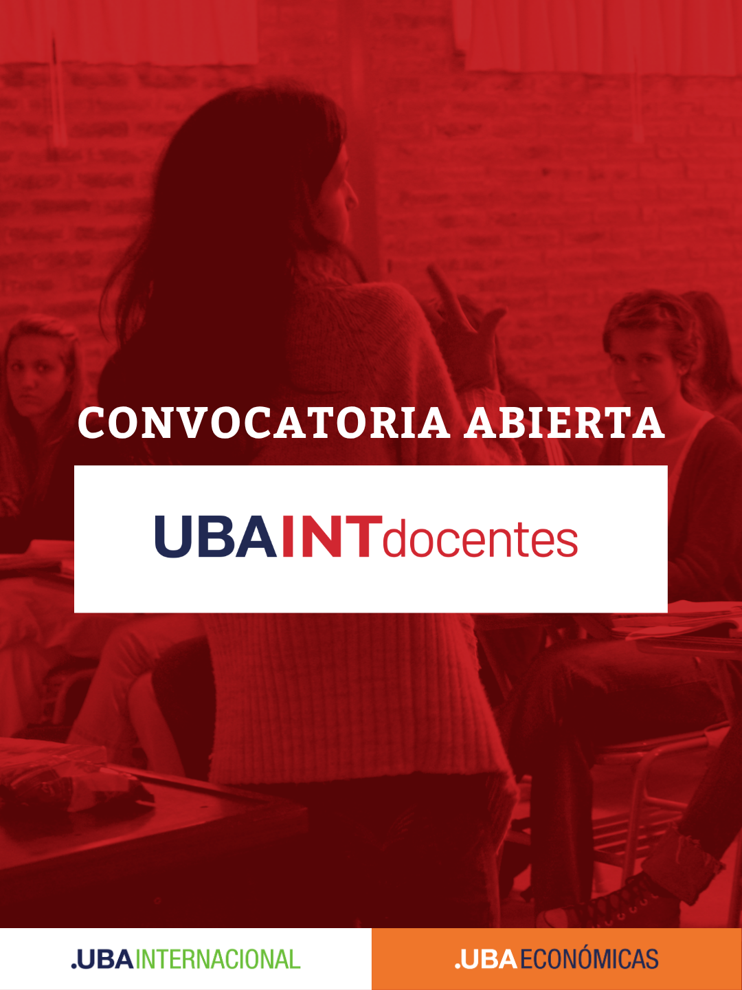 -CONVOCATORIA CERRADA- Programa UBAINT Docentes 2° llamado 2026