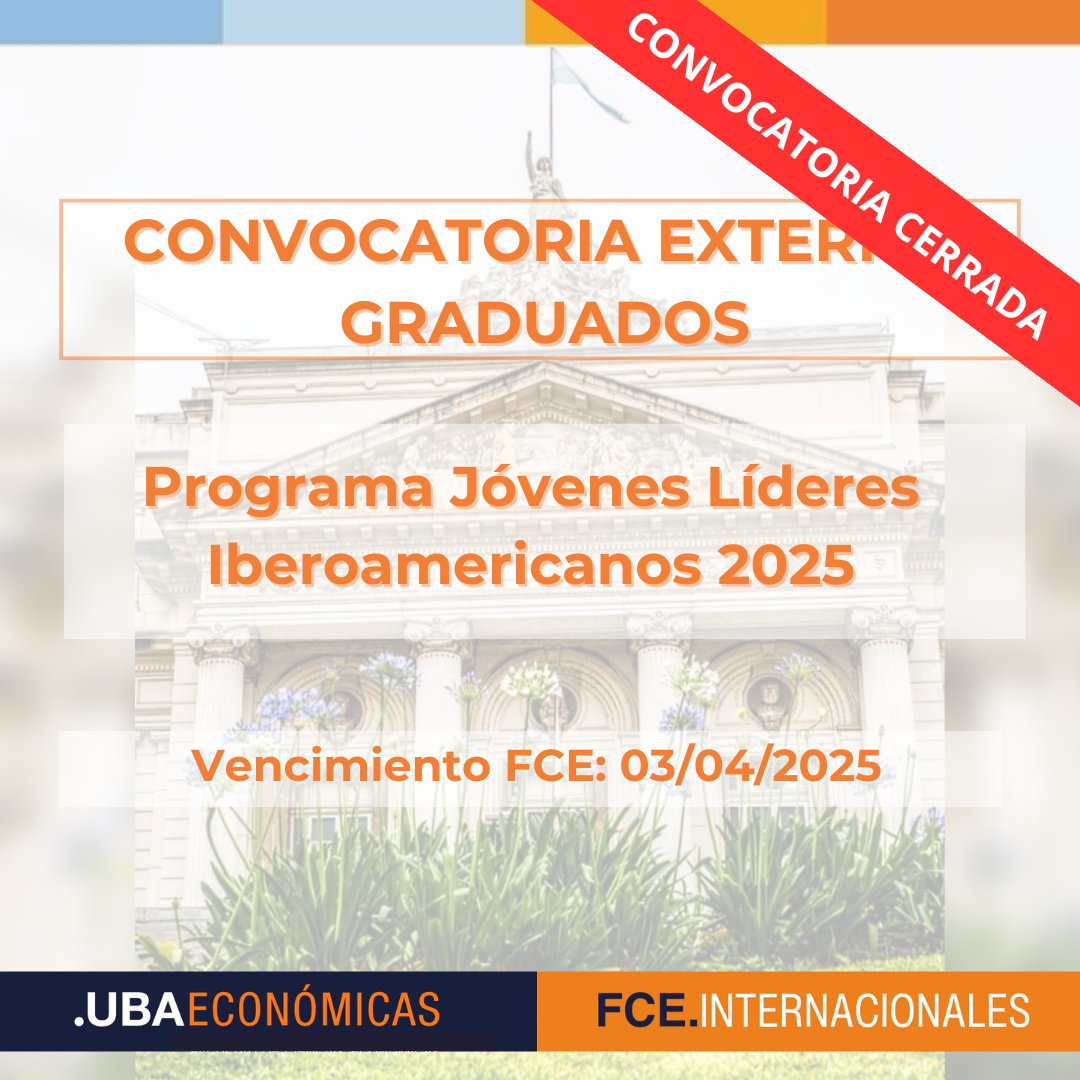 -CONVOCATORIA CERRADA- Programa Jóvenes Líderes Iberoamericanos 2025